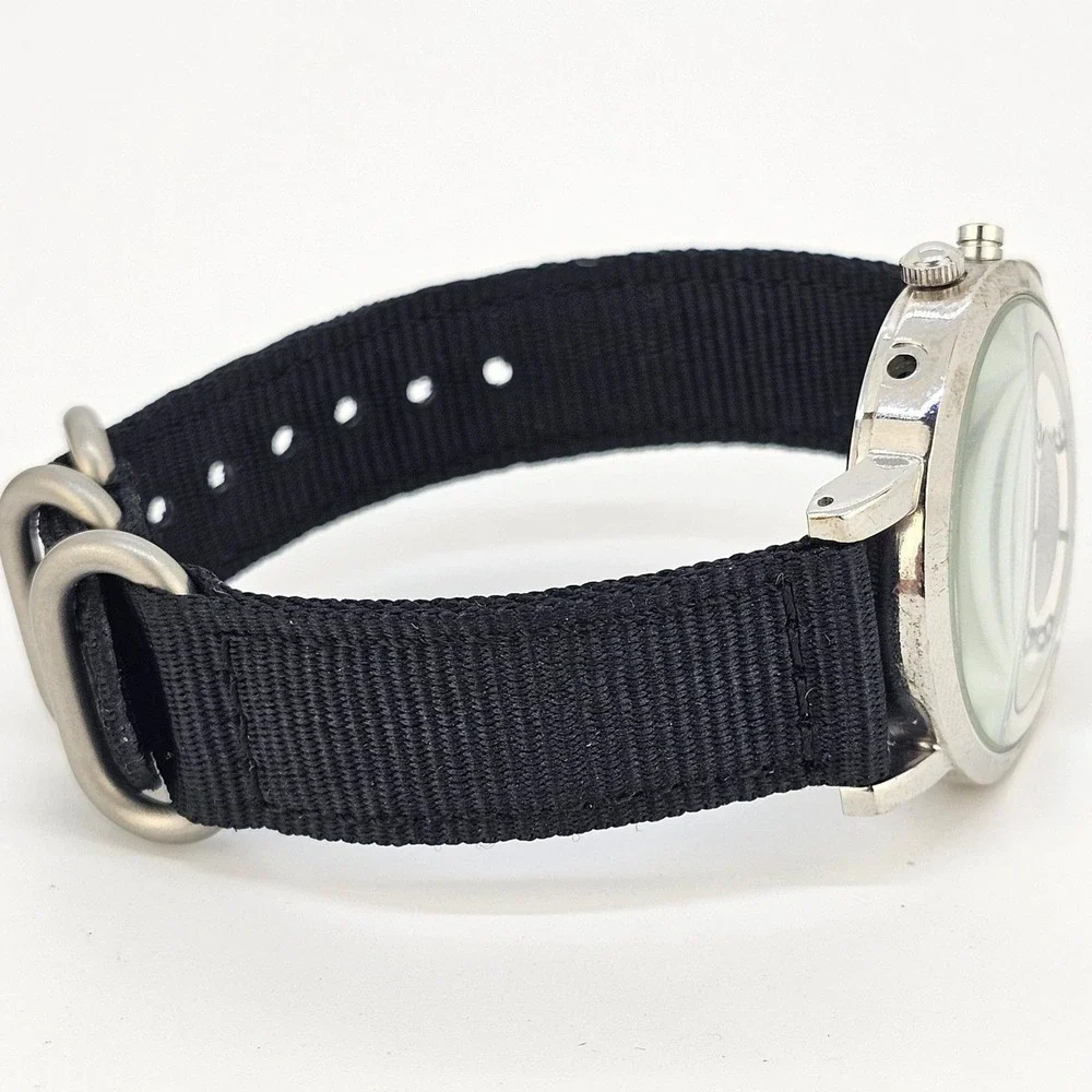 Aeropostale Unisex Watch 38MM Gray Dial Black Bands New Battery READ DESCRIPTION